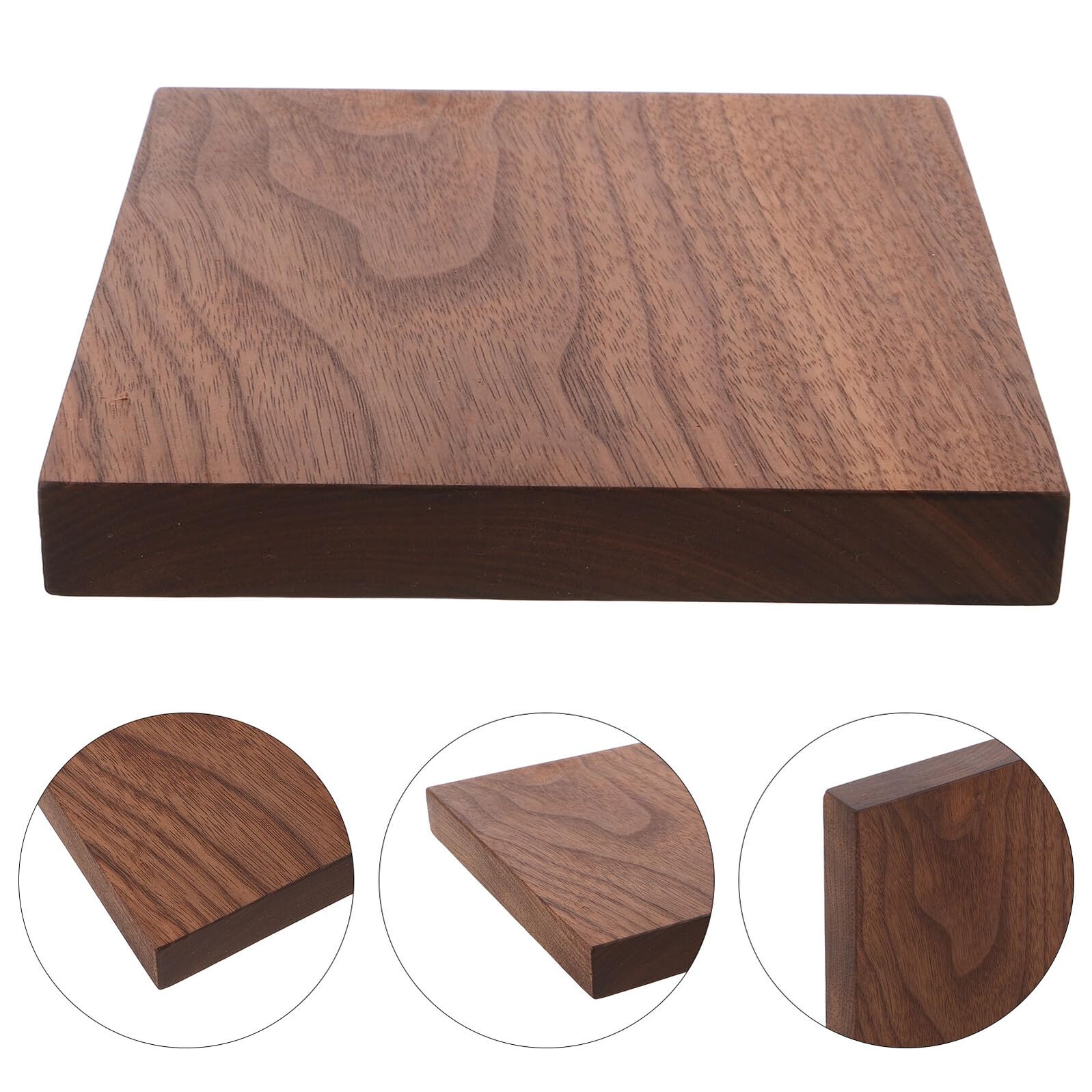 Cuadrado de Madera Natural sin Terminar 15x15x2 Cm para Manualidades, Bloque Artesanal para Tallar y Pintar, Pieza de Madera para Bricolaje y Decoración Creativa, Material