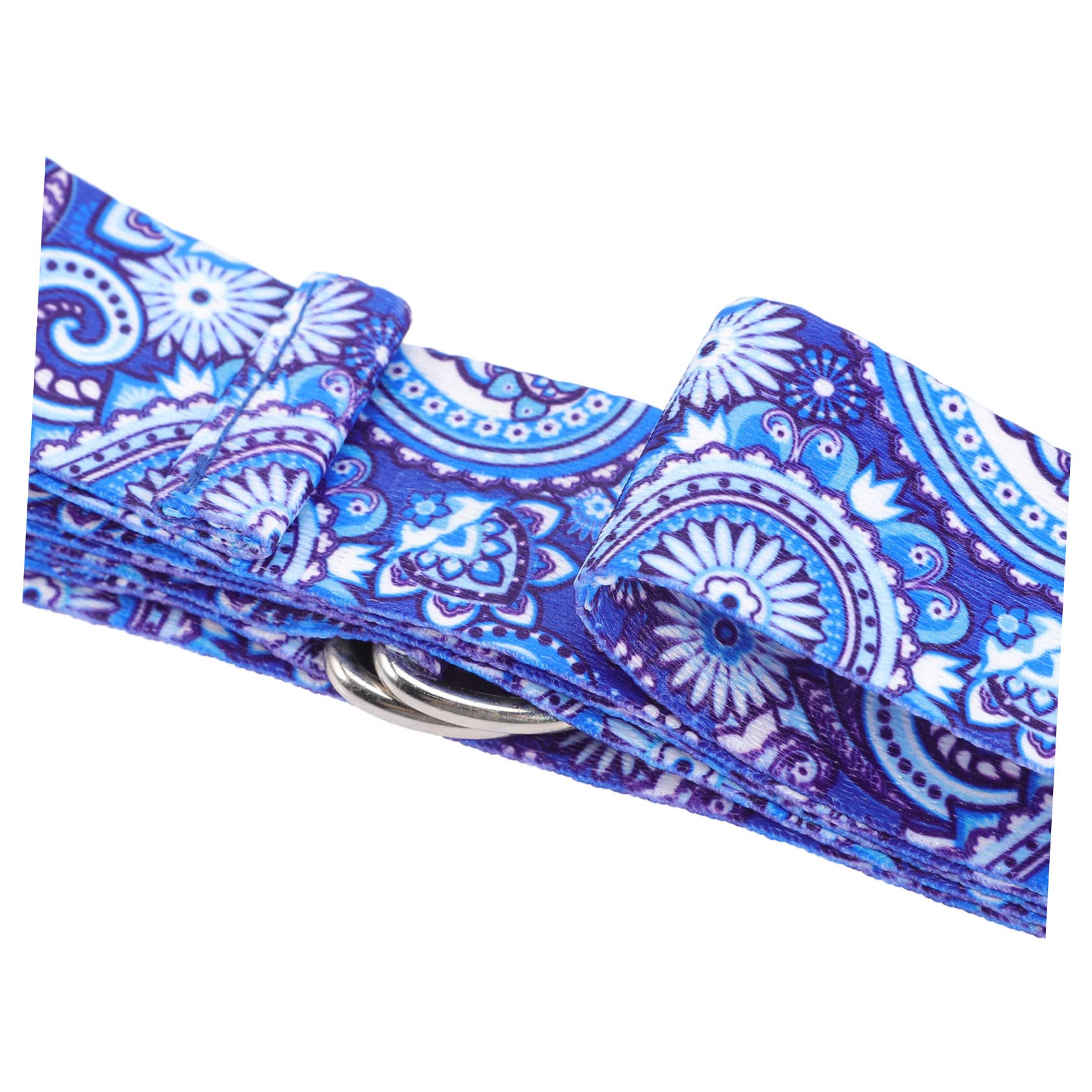 Blocco Yoga in Eva, Set da 3 Pezzi Blu Mimetico per Allenamento | Cintura da Stretching Inclusa, Supporto per Esercizi e Danza, Accessorio per Pratica Yoga