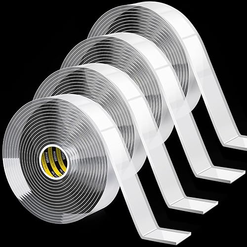MILEQEE - Cinta transparente de doble cara 059 x 984 pies 98ftpiezas tiras adhesivas de doble cara sĂşper adhesivas de alta resistencia adhesivo de MILEQEE - Cinta transparente de doble cara 059 x 984 pies 98ftpiezas tiras adhesivas de doble cara sĂşper adhesivas de alta resistencia adhesivo de