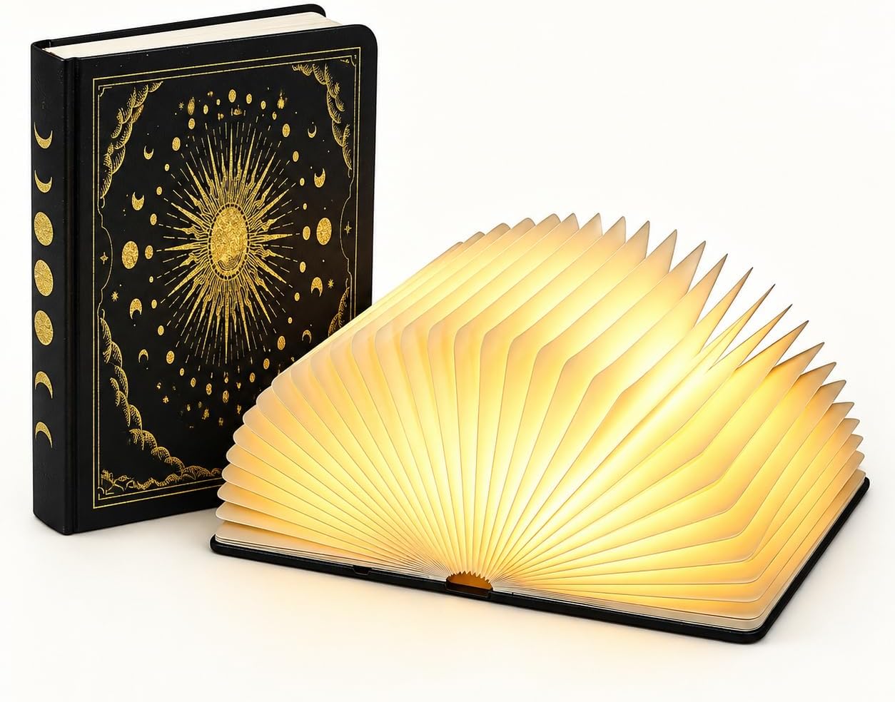 Book Lamp Night Light, Folding LED Mood Light, Ideal Gift for Book Lovers