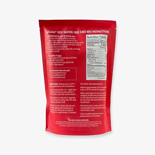 Miniatura 2 de gfJules Mezcla certificada para hornear pasteles sin gluten, perfecta para cupcakes, sin grano, sin OMG, vegano, kosher y sin alérgenos superiores