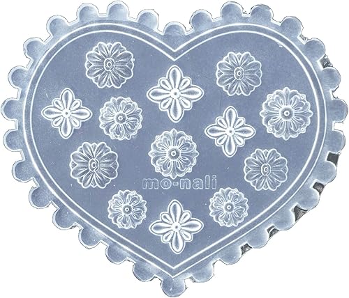 Molde de tallado de silicona para arte de uñas 3D, tamaño pequeño, molde de silicona para arte de uñas, flor estrella, plantilla floral,