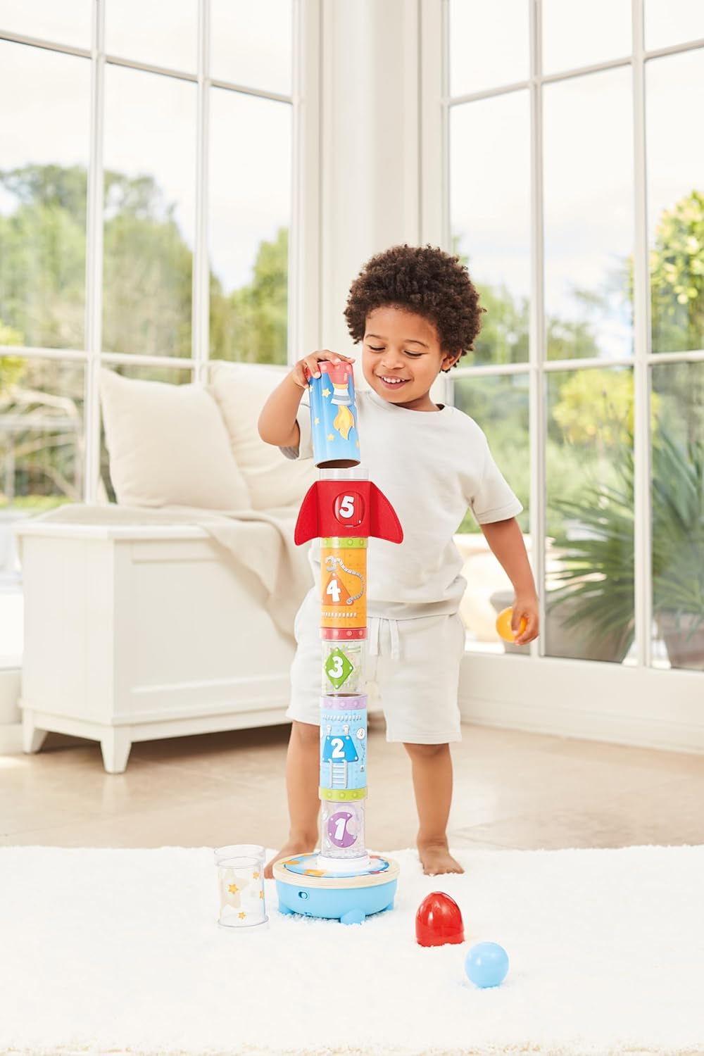 Hape Rocket Ball Air Stacker,24+ Months