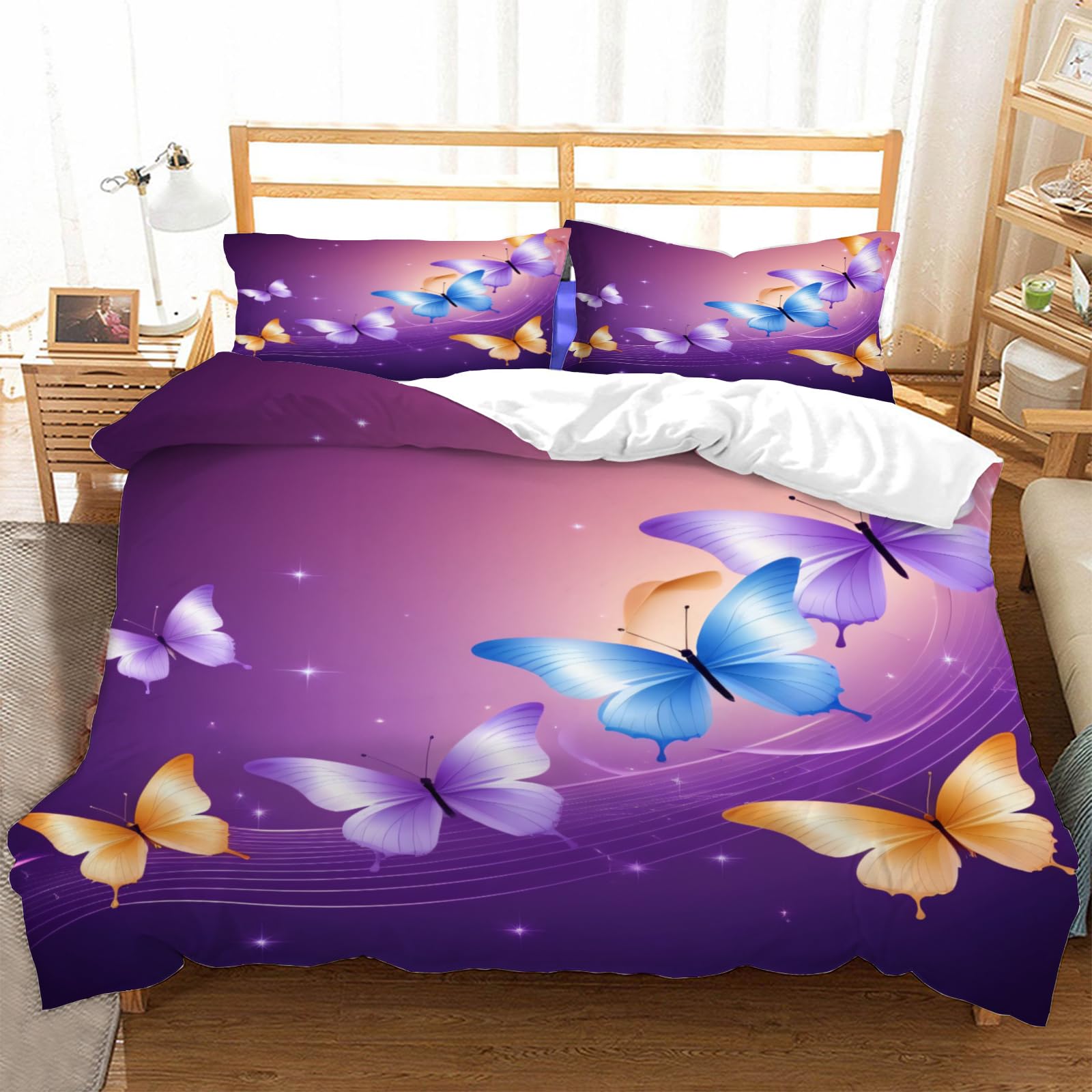 Housse de couette 240x260 microfibre facile à laver pour le lit des ados et enfants