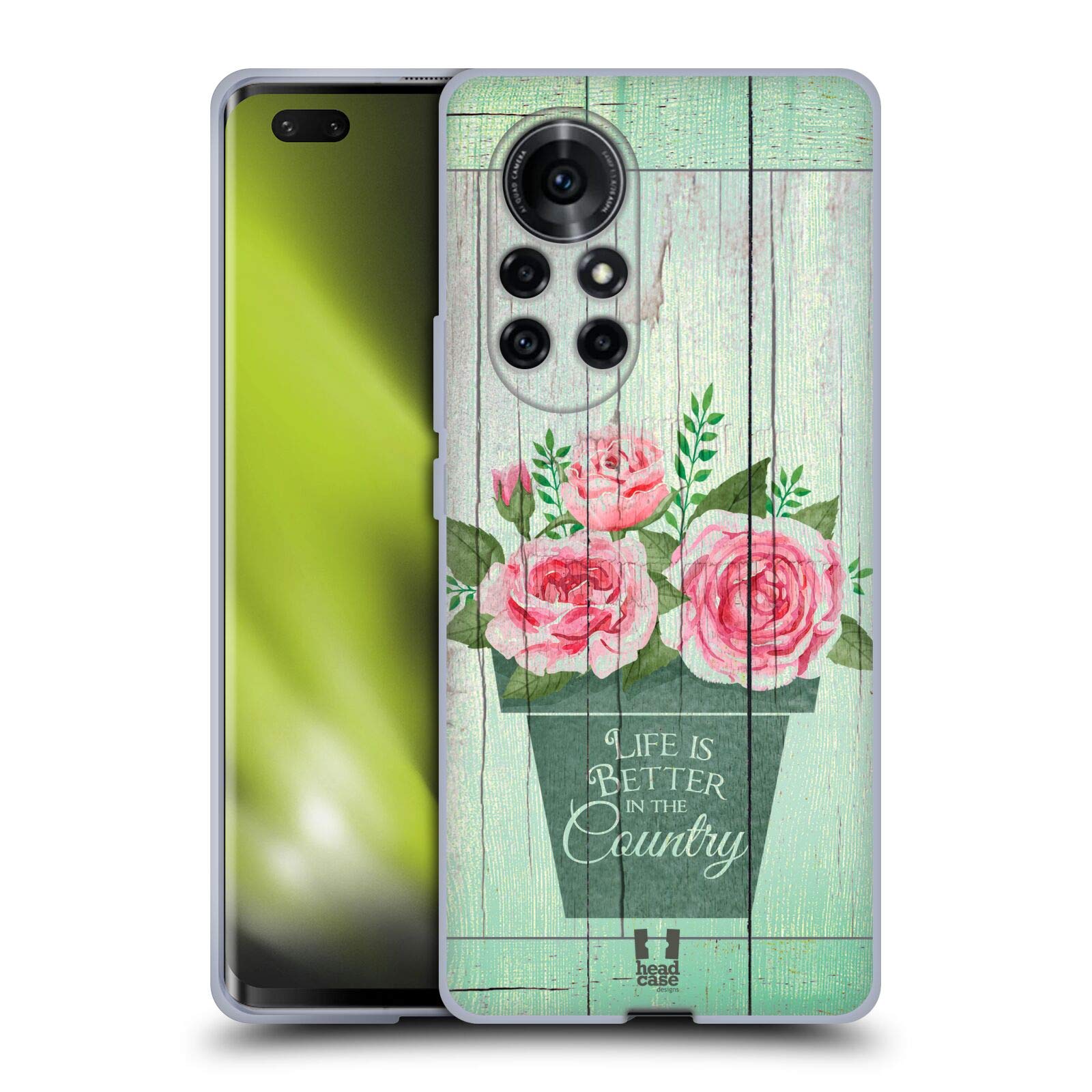 Life Is Better Country Charm Soft Gel Case Compatible With Huawei Nova 8 Pro 4G / 5G