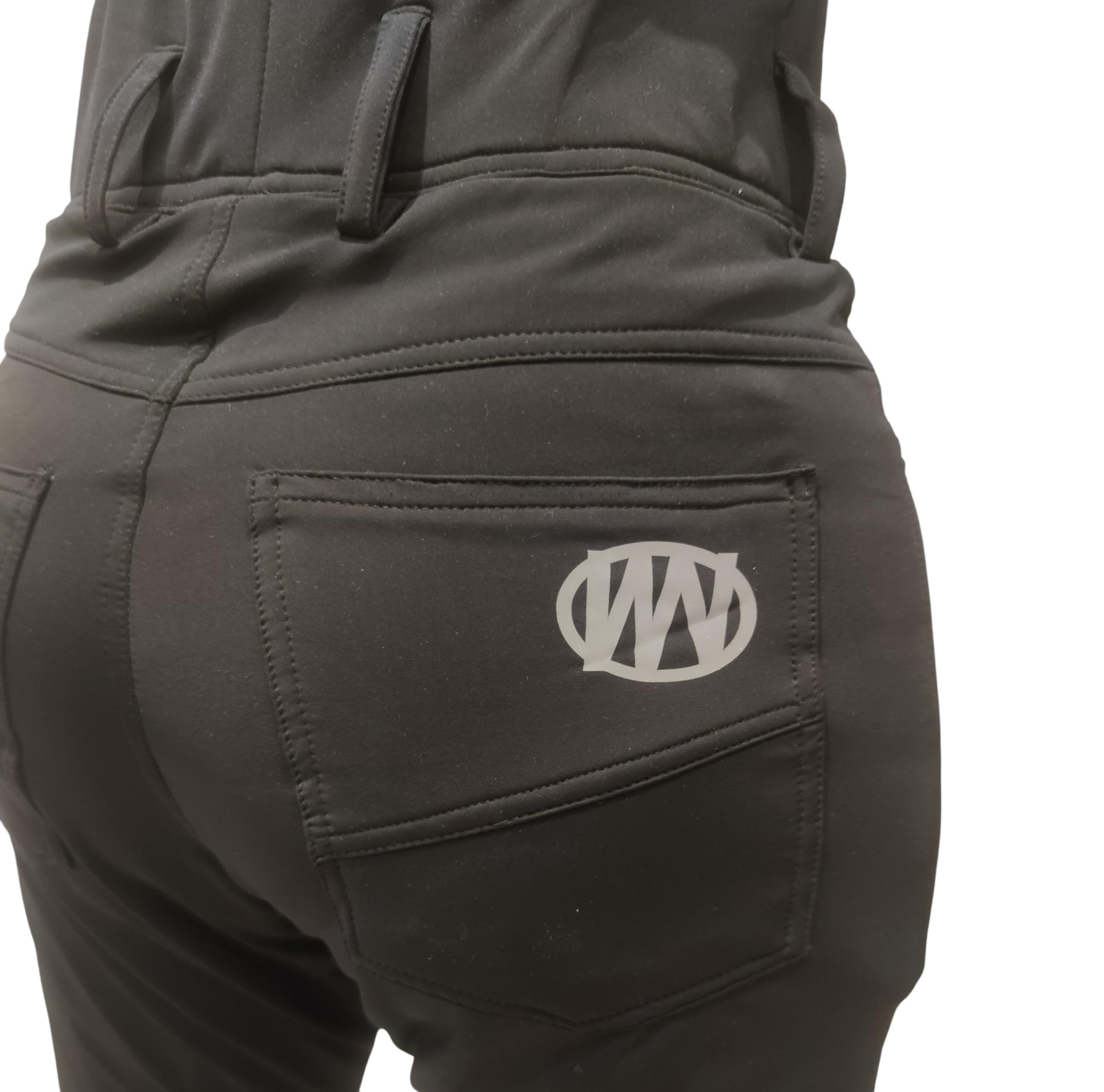 WinNet Pantaloni Elasticizzati Leggins da Moto Femminili Donna con Protezioni Omologate e Kevlar