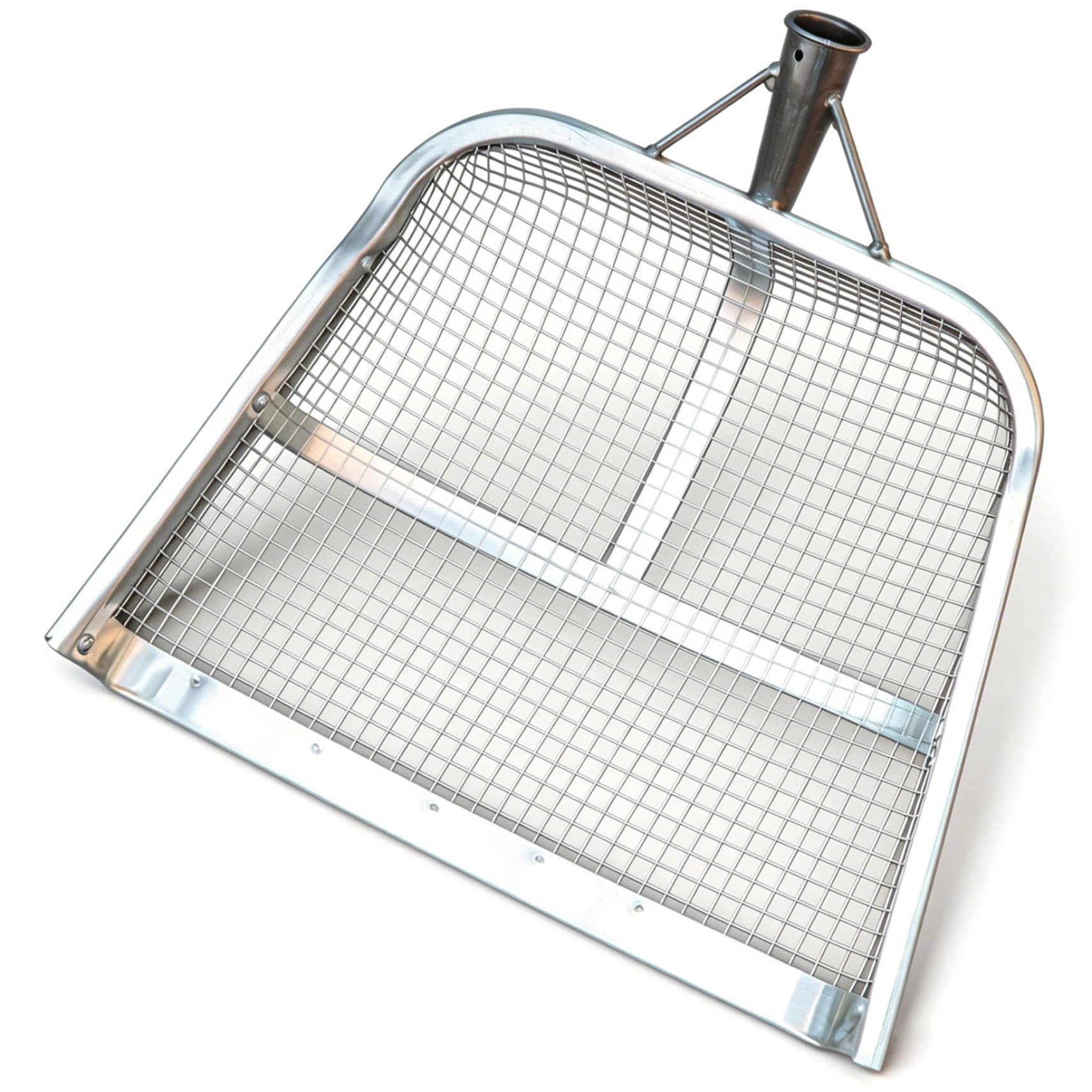 Pala setacciatrice, rete da 8 mm, Pala setacciatrice per Sabbia Resistente e rinforzata con telaio saldato per giardinaggio, setacciatura del Terreno e filtraggio dei cereali, 47 x 36 cm.