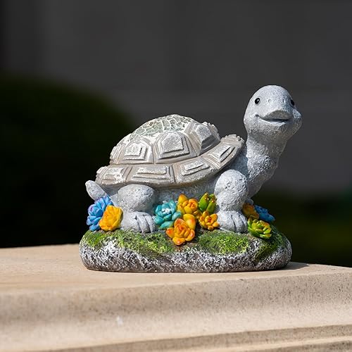 Miniatura 14 de Decoración de jardín, estatua de rana y príncipe, estatua solar de rana y príncipe, figura de ranas de resina con luz solar para patio, balcón
