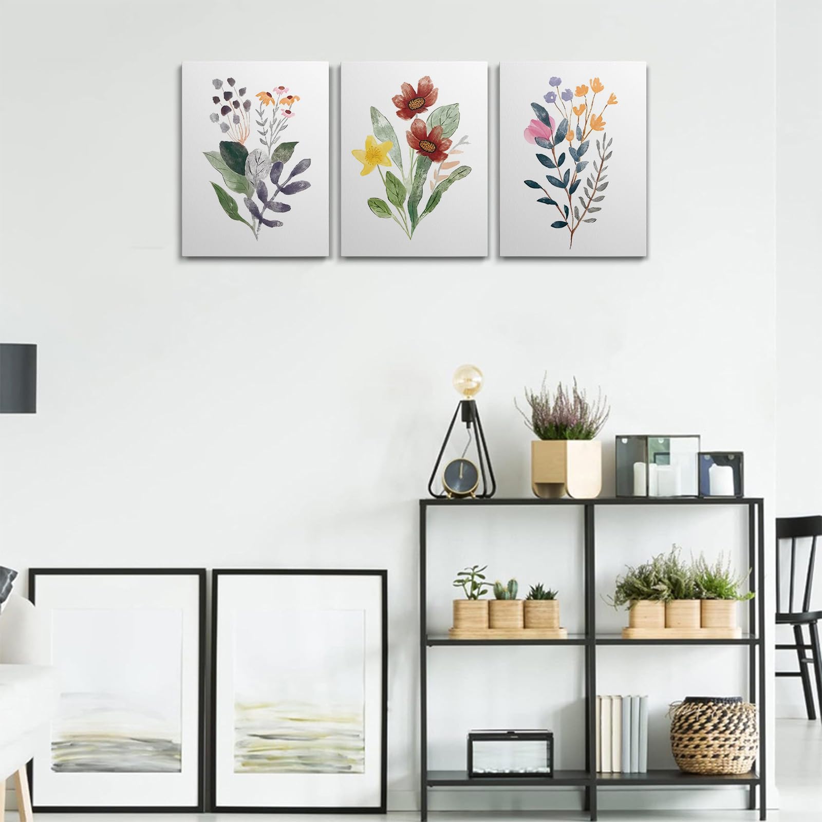 prinfantasy Canvas Wall Art for Living Room Modern Artwork Nature Plants Bathroom Pictures Bedroom Wall Decor Family Prints Paintings Hallway Kitchen Office Home Decorations GYH0129 - Image 3