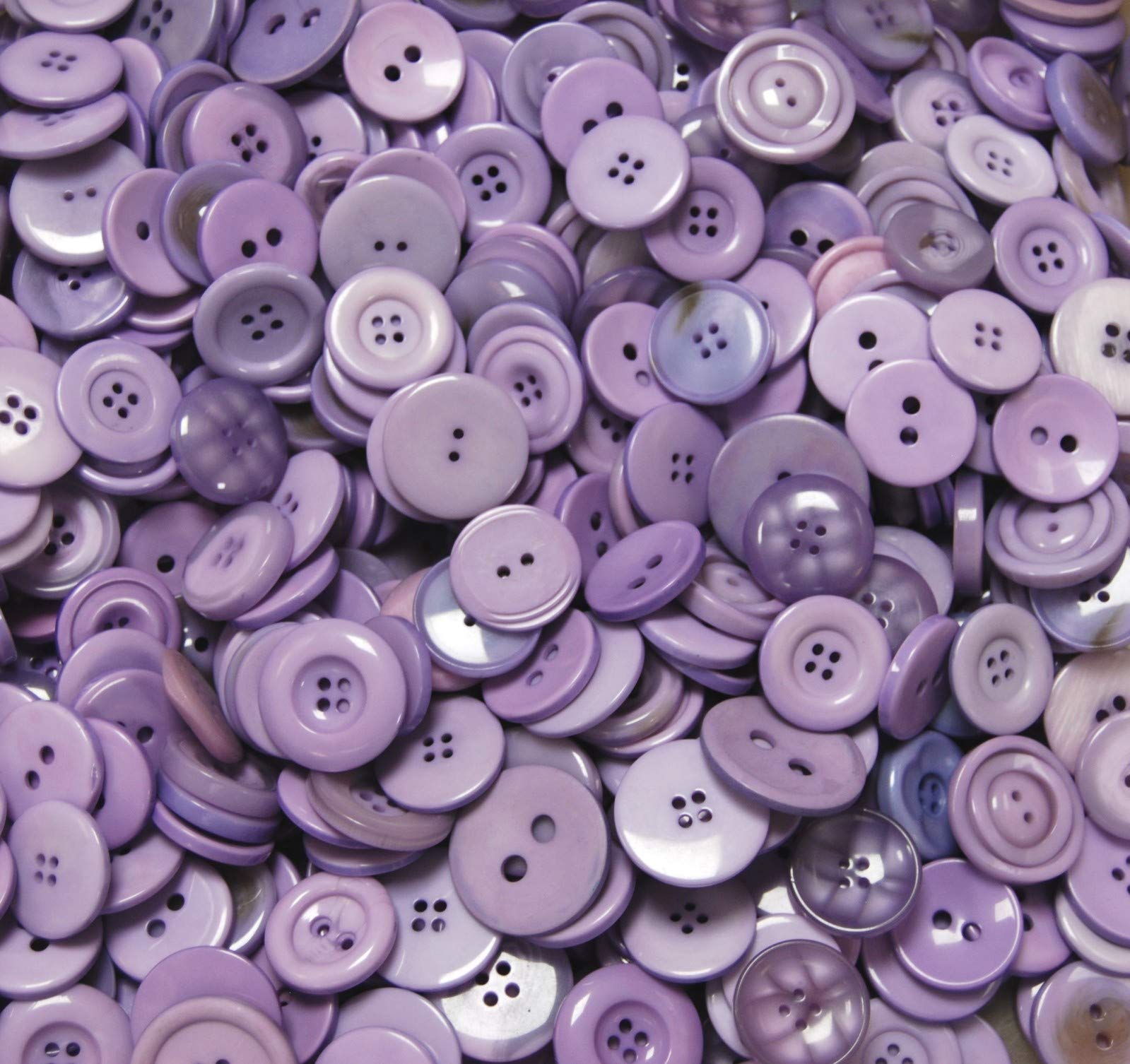 Celloexpress Lavender Pack Of 50G - Large Mix - Mixed Large Sizes And Colours Of Various Large Buttons For Sewing And Crafting