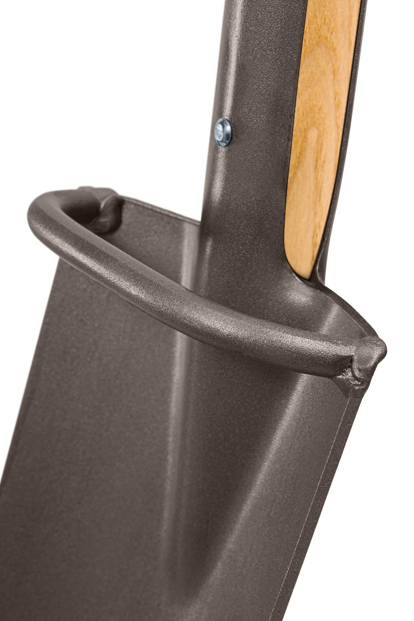 IDEAL - Pala de Drenaje con Mango en T de Fresno de 85 cm y Patada | Autoafilable, un especialista en excavar Agujeros Estrechos y Profundos | Zanjas para Canales de Cable o tuberías
