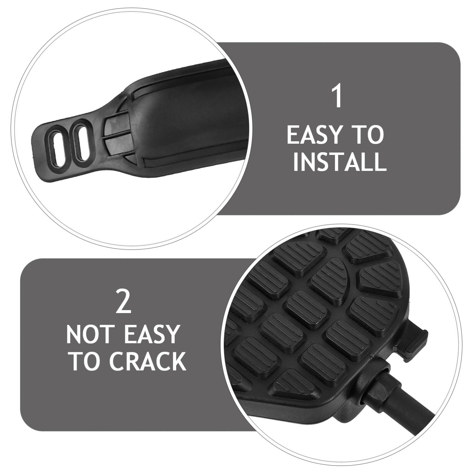 Pedales para Bicicleta de Fitness de Interior con Correas, 1 Juego