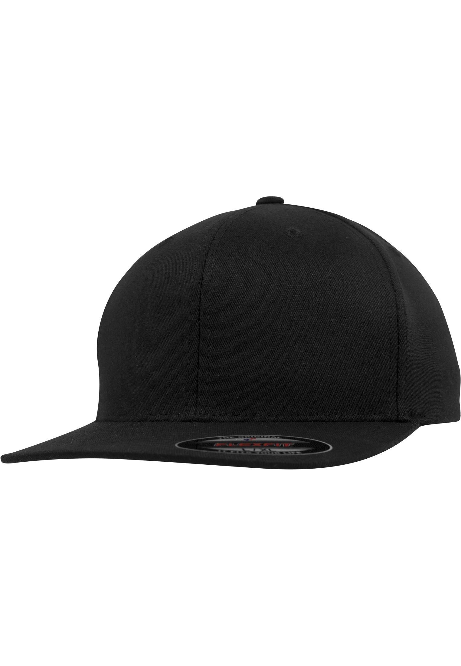Flexfit Flat Visor Kappen, Black, L/XL