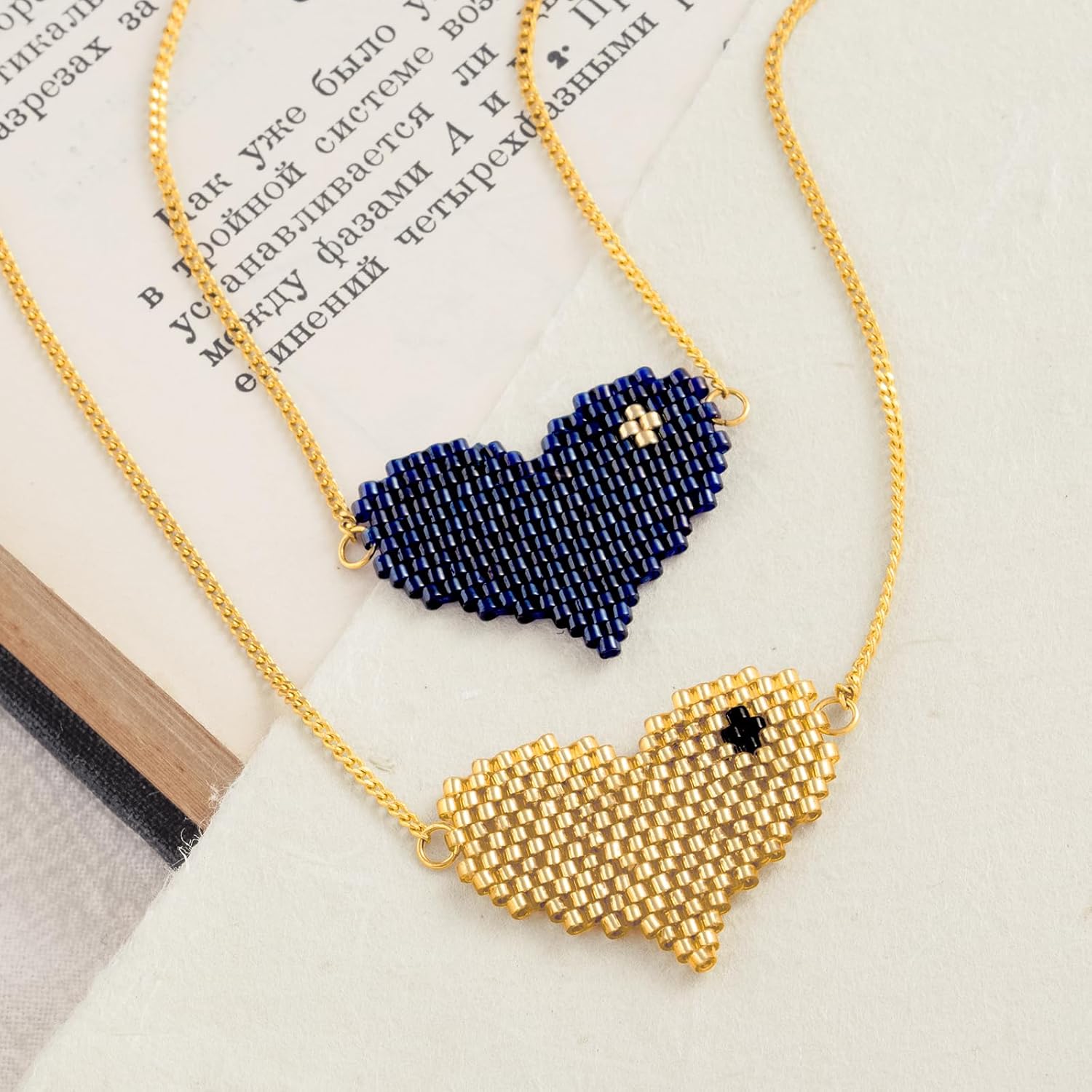 MTMY Gold Pendant Necklace 14K Gold Plated Dainty Gold Heart Waterdrop Circle Round Pendant Necklace for Women Delicate Necklace Minimalist Jewelry - Image 6