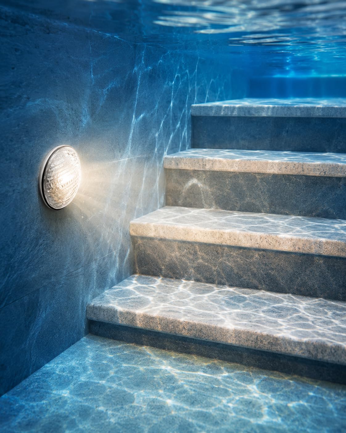 Foco Led Subacuático para Piscina PAR56 35W - Luz Blanca con Ángulo de 120°. IP68 Iluminación 12V CA/DC. Material estructura: Vidrio templado.