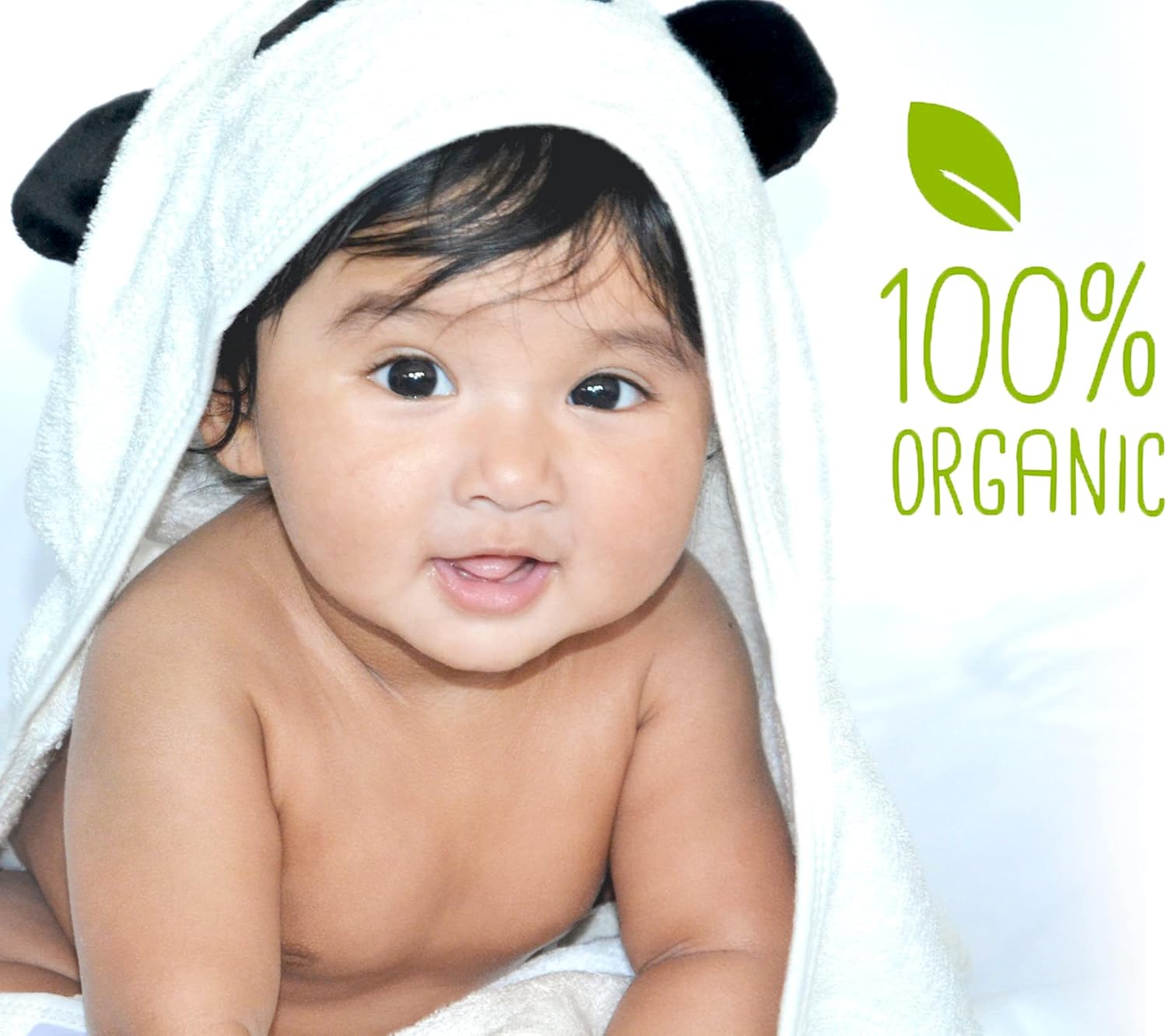 Baby hooded towel JJL Snuggle 100 Organic made from Bamboo a