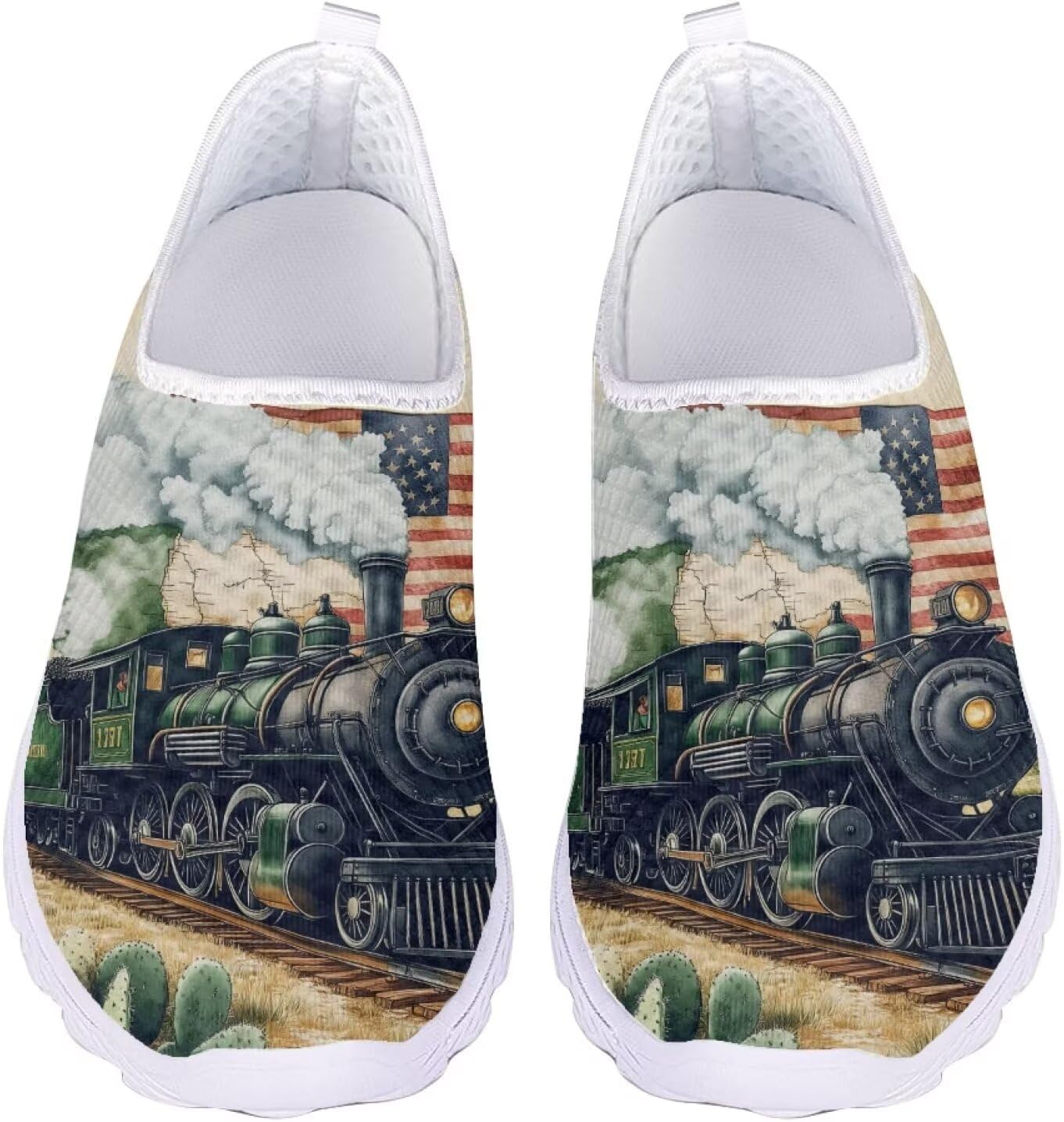 Womens Fashion Sneakers Slip On Shoes Tennis Sneaker Road Running Shoe Size 5.5-11.5