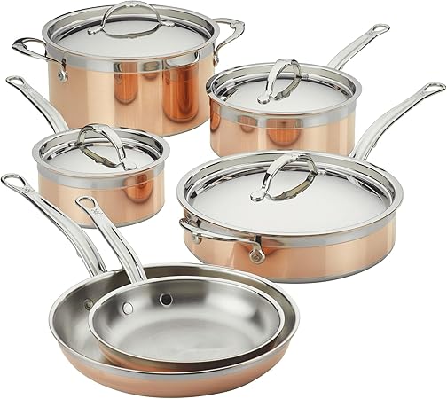Hestan - CopperBond Collection - 100% Pure Copper 10-Piece Ultimate