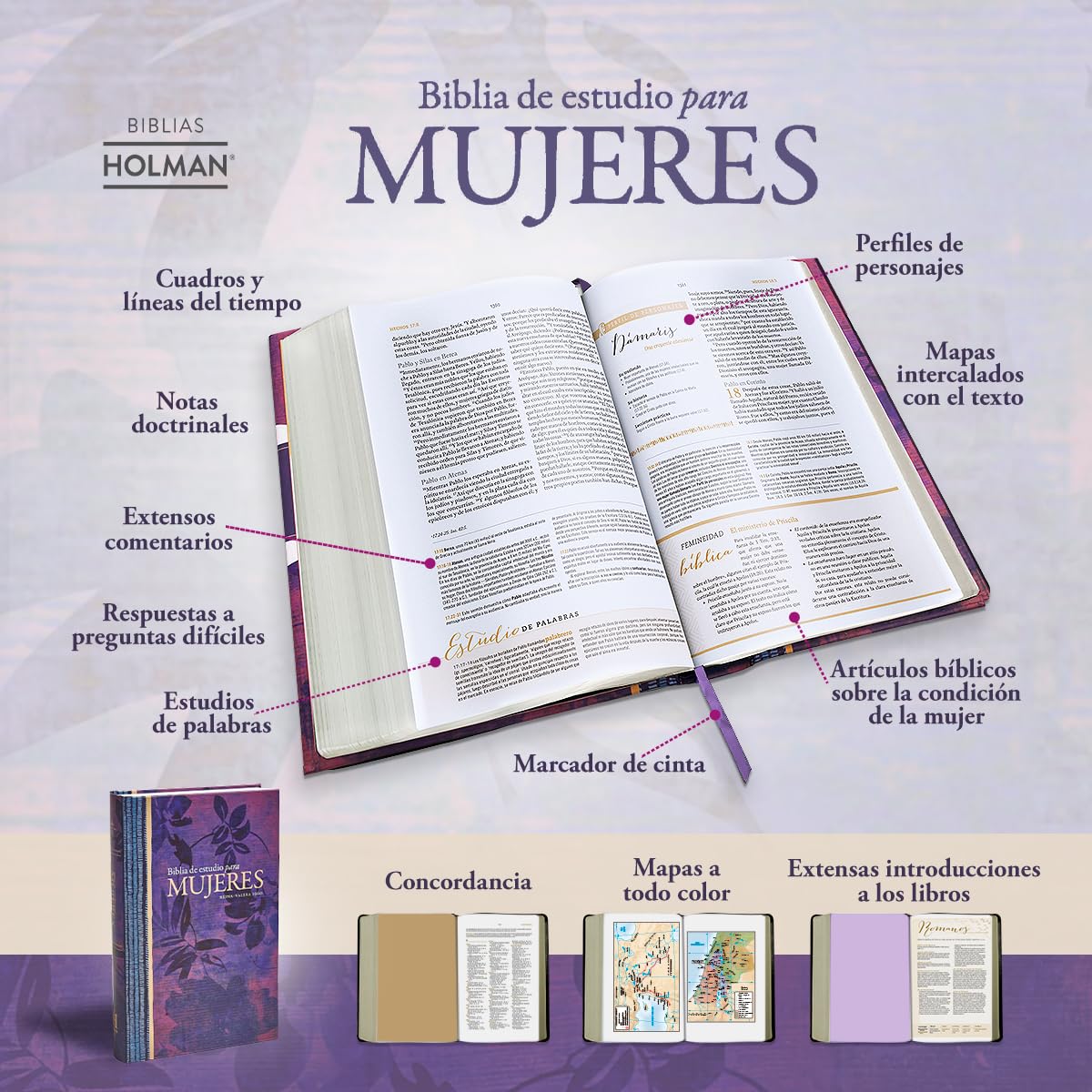Biblia Reina Valera 1960 de Estudio para Mujeres, Tapa dura | RVR 1960 Women's Study Bible, Hardcover (Spanish Edition) — Amazon image 22