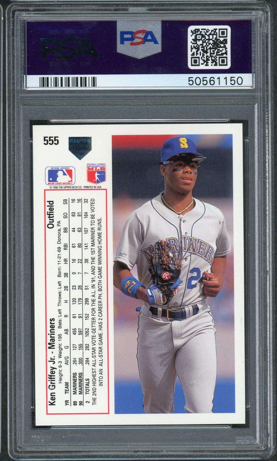 Amazon.com: Ken Griffey Jr 1991 Upper Deck Baseball Card #555