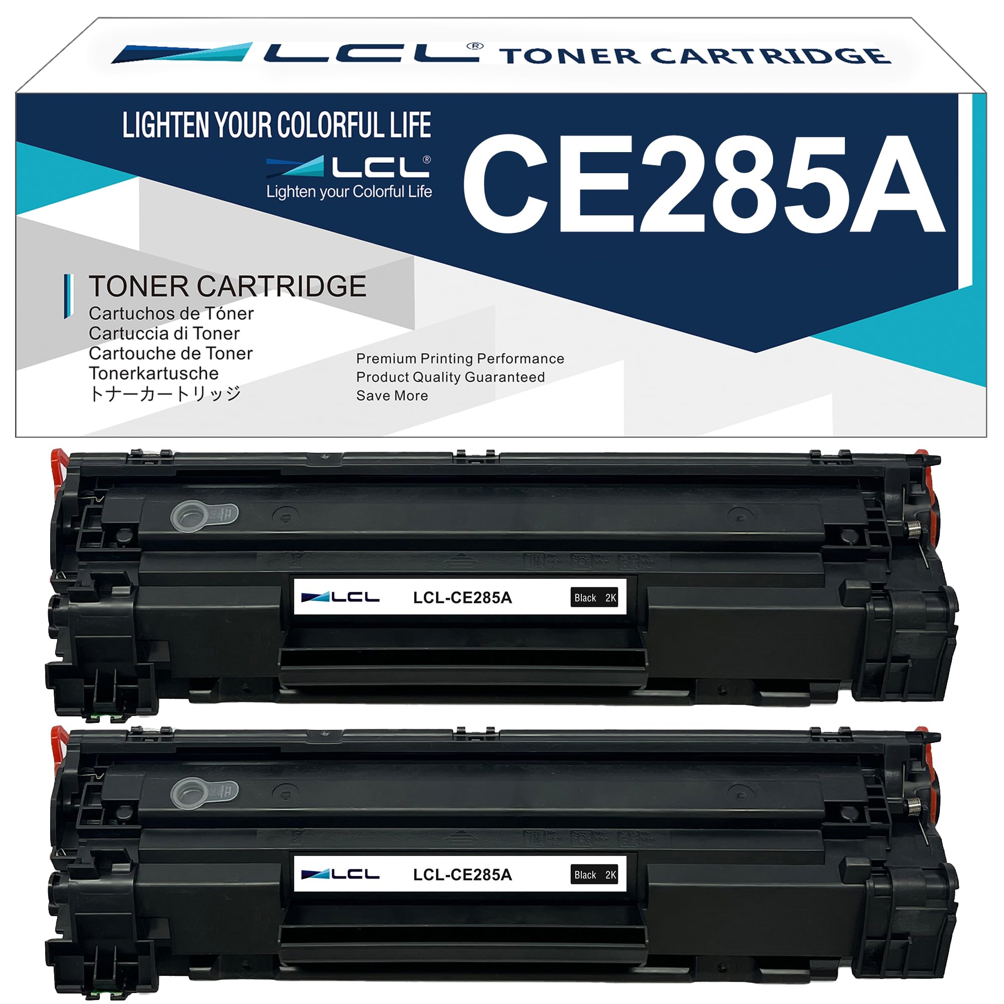 LCL Toner kompatybilny z 85A CE285A (czarny) zamiennik do HP LaserJet Pro P1102 P1102W P1100 P1101 P1103 P1104 P1104W P1106 P1108 P1109 M1132 M1217NFW M1108 130 M 1132MFP M1134 M1134MFP M1136 M1136MFP