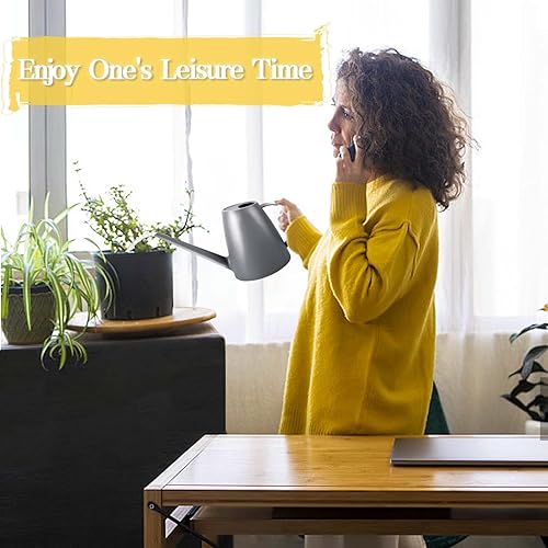 Miniatura 5 de Regadera para plantas de interior, pequeñas regaderas para plantas de casa, flores de jardín, regadera de agua de boquilla larga para plantas de