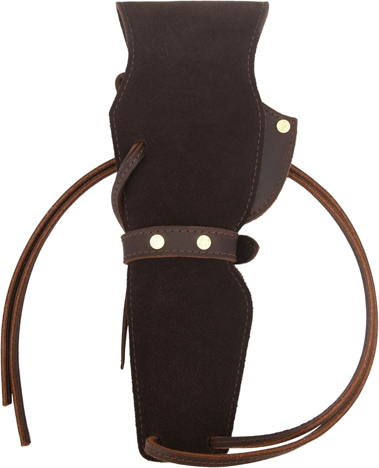 WAYNE'S DOG Western Leather Revolver Holster, Cowboy Holsters for Revolvers Ambidextrous Fit 4" to a 6" Barrel