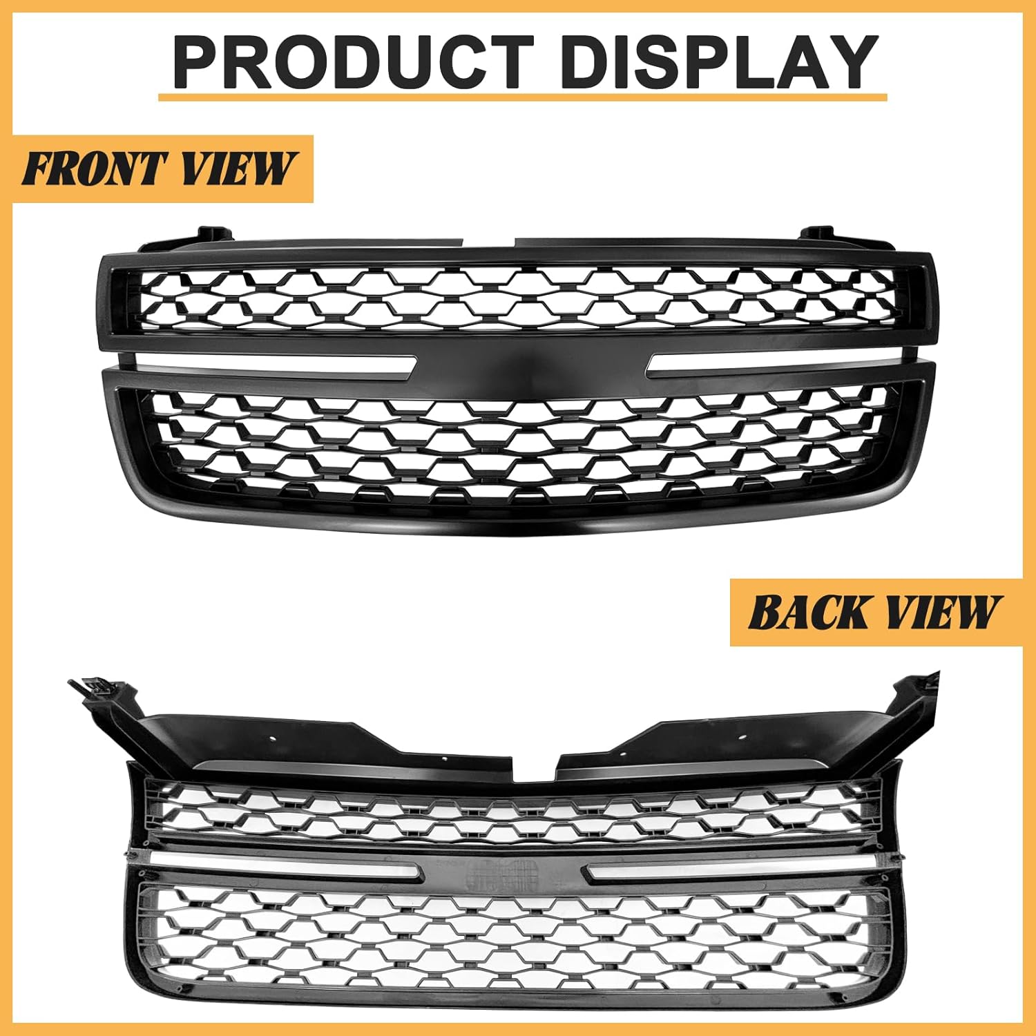 Front Grille Assembly For Chevy Silverado 1500 1500HD 2500HD 3500 Pickup 2005 2006 2007 Front Upper Grille