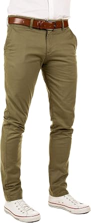 Yazubi Men's Dustin Chino Trousers with Belt