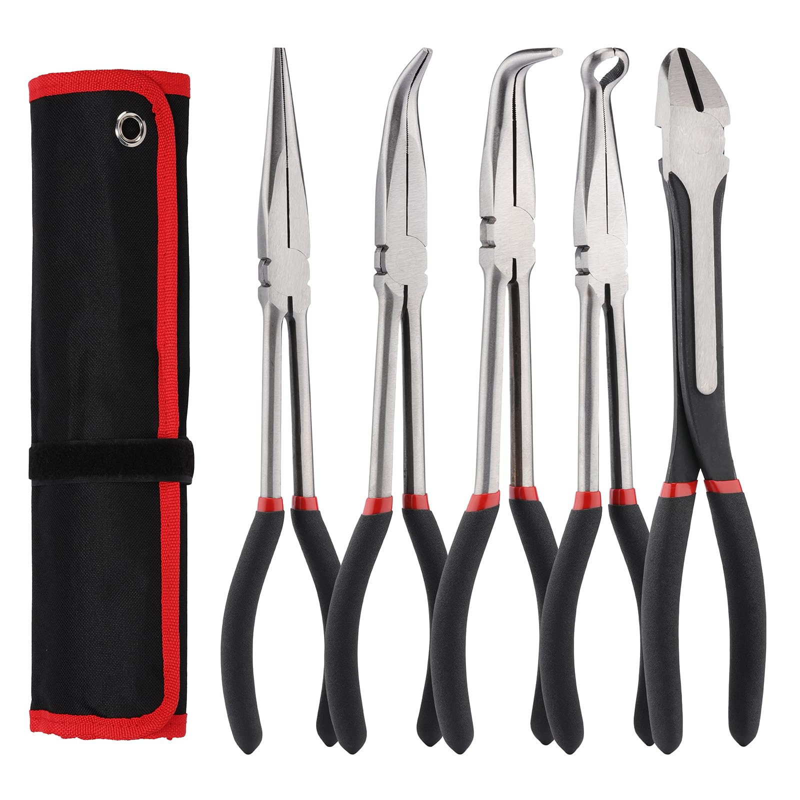 Pince à bec aiguille extra long 27,9 cm outillage mécanique espace étroit