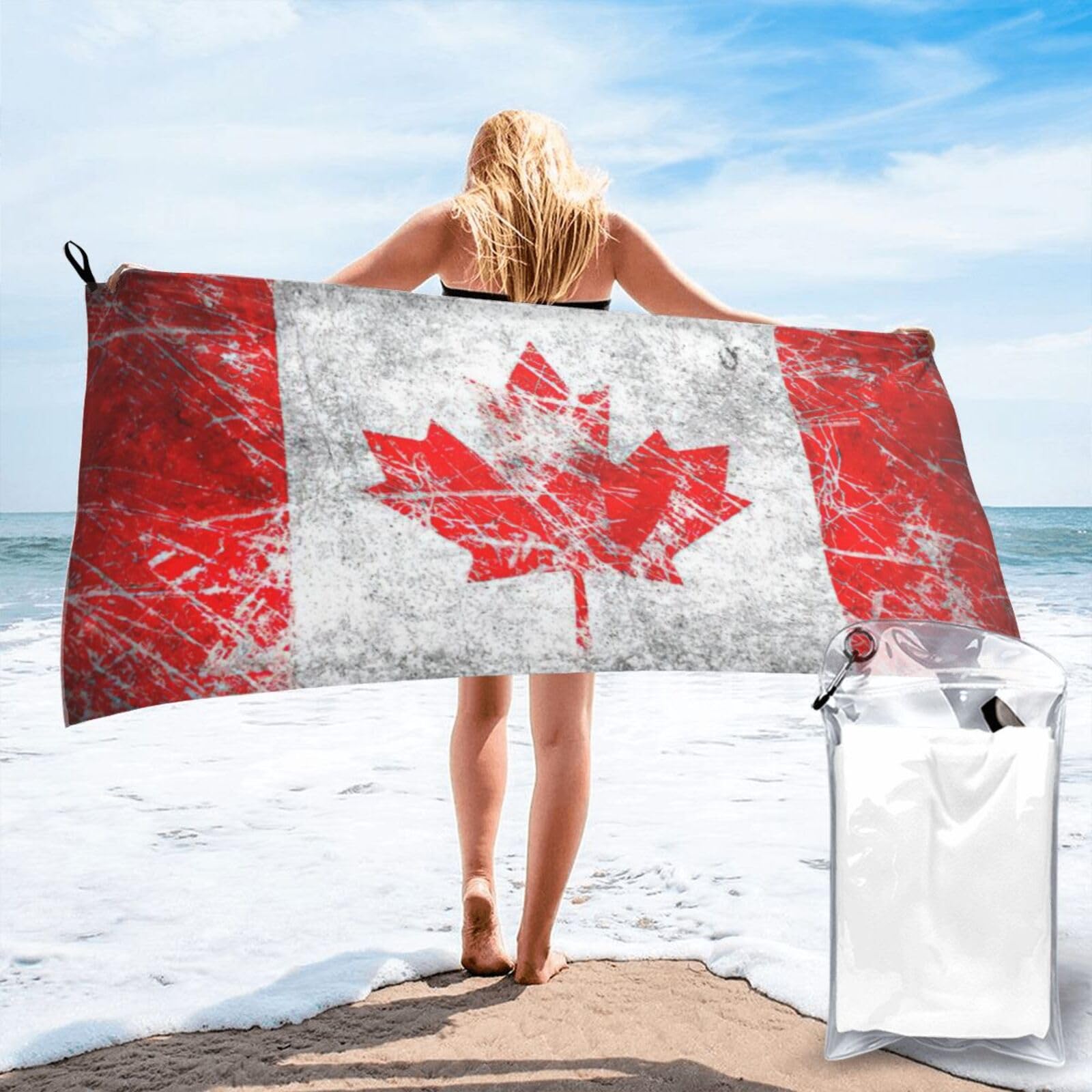Serviette rétro de plage et camping pour voyager léger en vacances
