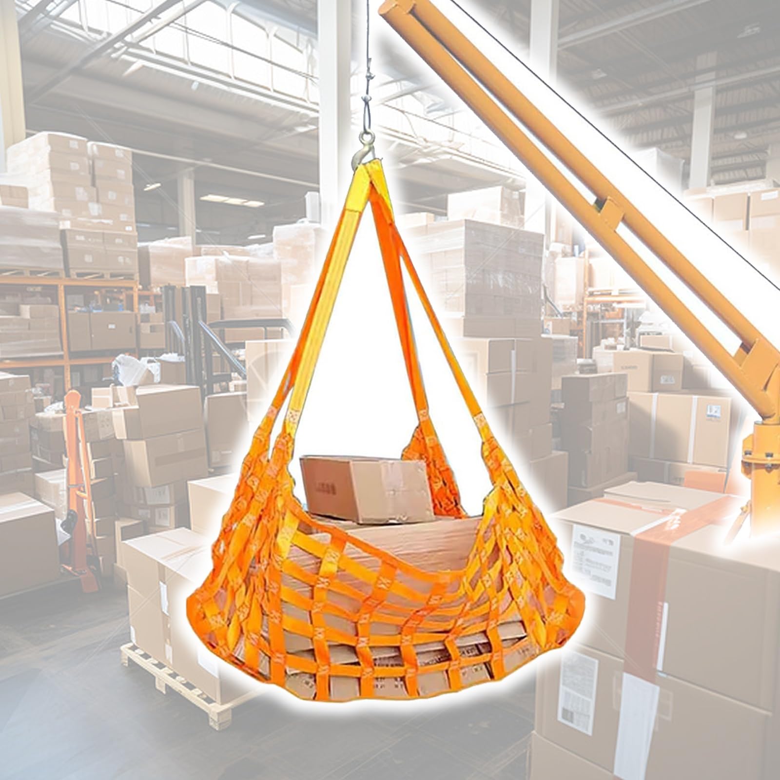 Cinghie Rete Sollevamento Sicurezza, Rete Sollevamento Carico 2 M/6,6 Piedi