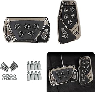 2 PCS Nonslip Car Pedal Pads, Automatic Transmission Brake Pedal Cover, Auto No Drilling Accelerator Pedal Covers, Universal Interior Replacement Accessories for Most Cars Vehicles (Black)