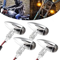 DREAMIZER set 4 semnalizatoare moto 12V tip glonț, universale pentru scutere, cruisere, ATV-uri și motociclete off-road 1