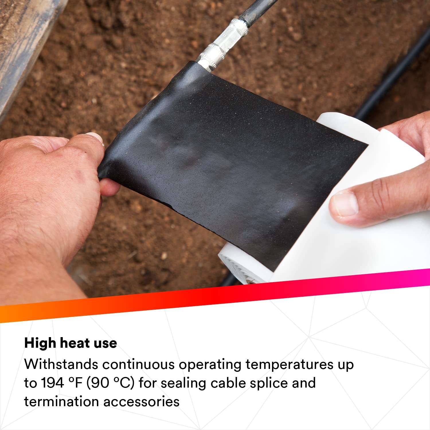 3M Scotch-Seal Mastic Tape Compound 2229, 2-1/2 in x 3-3/4 in, Black, Easy Release Liner, Used for Electrical Insulating, Padding and Sealing in Adverse Conditions, 10 Pads