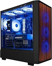 Terra Plus Gaming PC Desktop Computer, AMD Ryzen 9 9950X3D, Radeon RX 9070 XT, 64GB DDR5, 4TB SSD, Tower Fan Black, Windows 11 Home, RGB Lighting, WiFi, Ready to Use