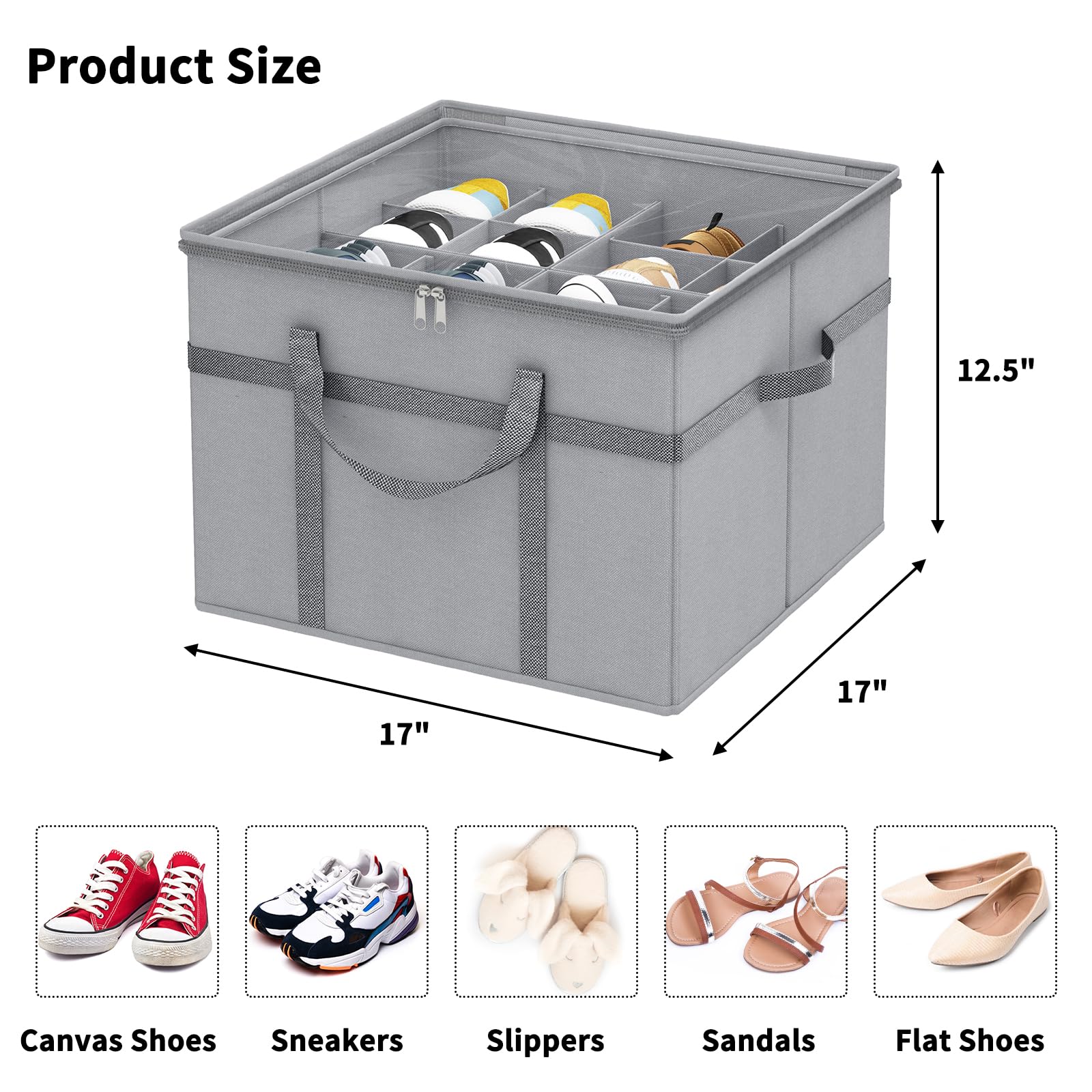 SEE SPRING 12 Pack Shoe Box Clear Front Door (Clear)