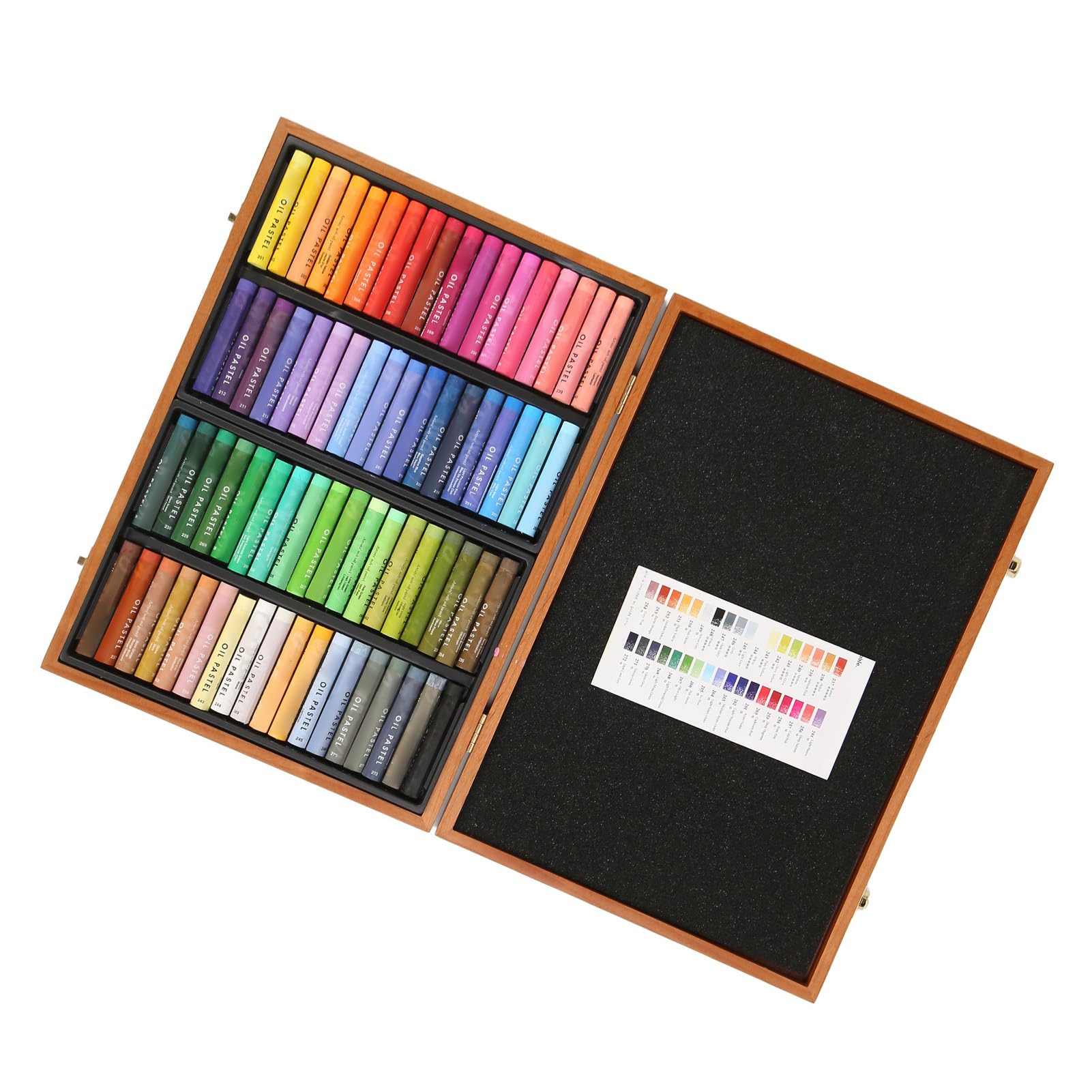 Professionelles Ölpastell-Set mit 72 Farben, weich, mischbar, hochpigmentiert – Künstlerbedarf für Anfänger, Schüler, Maler, Zeichner, Skizzieren, Porträts und Landschaften