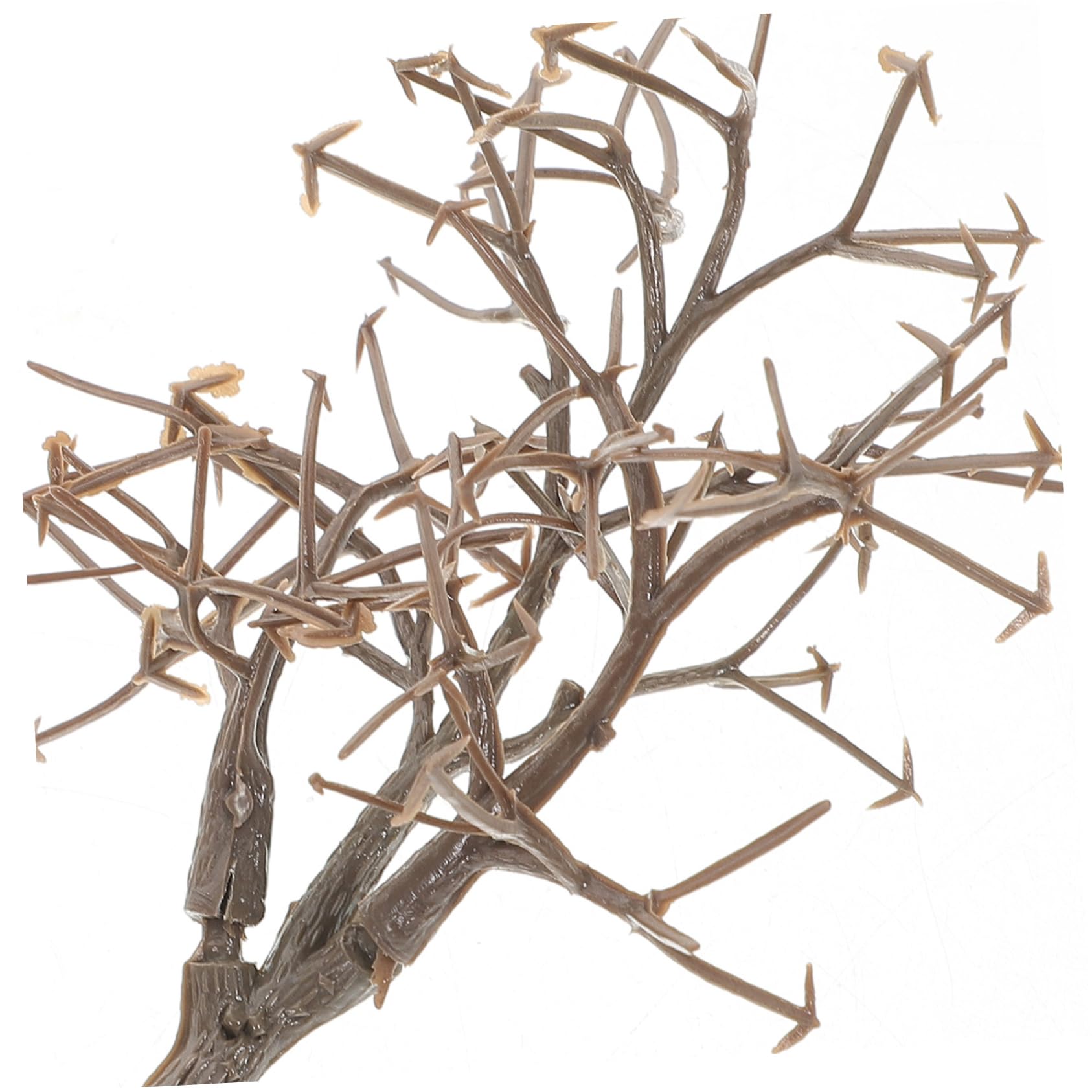 SOIMISS Lot de 10 Modèles D'arbres Architecturaux en Plastique Ton Brun pour Diorama et Maquettes, Esthétique et Usage Éducatif en Artisanat ou Bureau
