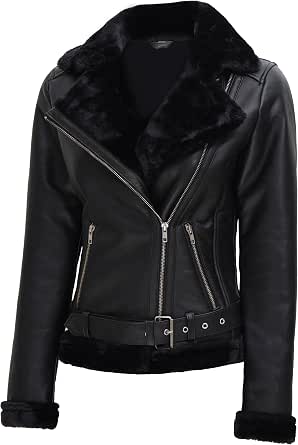 fjackets Women Leather Long Coat -Real Lambskin Stylish Leather Coats For Womens Premium Car Coat Style Leather Jackets Women