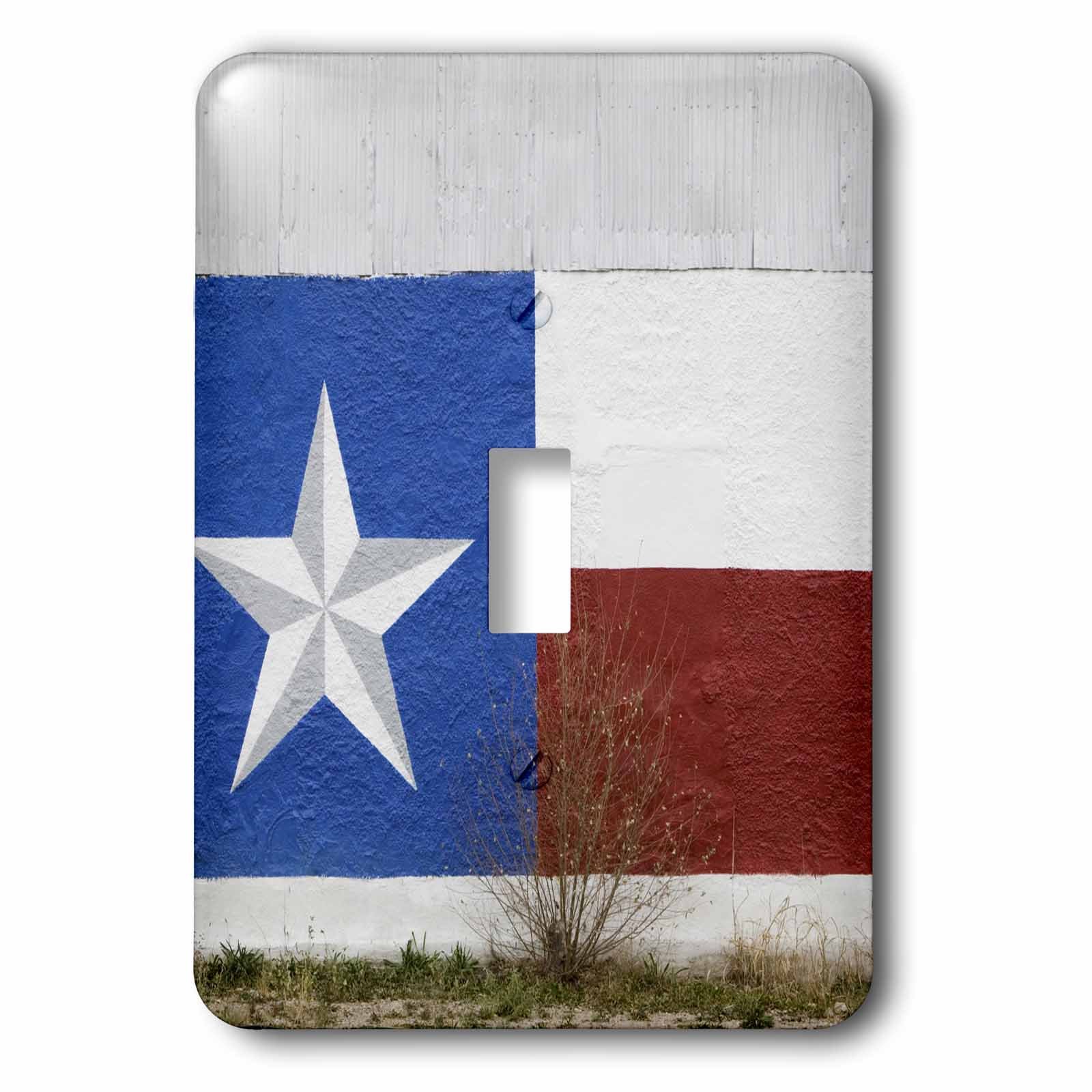 Interrupteur à bascule unique multicolore avec photo du drapeau du Texas