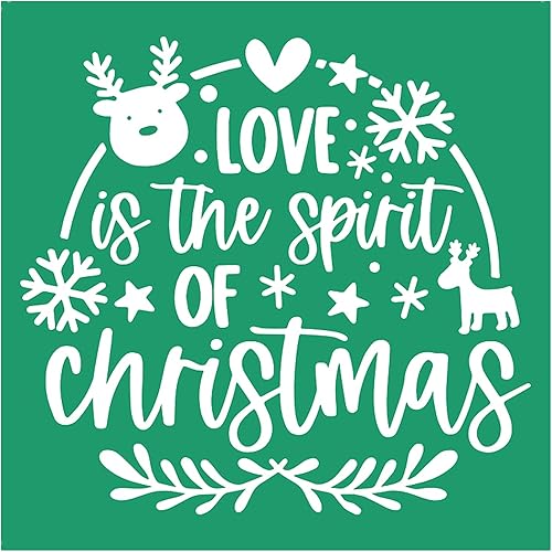 JAAJDO - Plantilla de pantalla de seda reutilizable para pintar sobre madera, fundas de almohada de Navidad, decoración de ventanas, toallas de