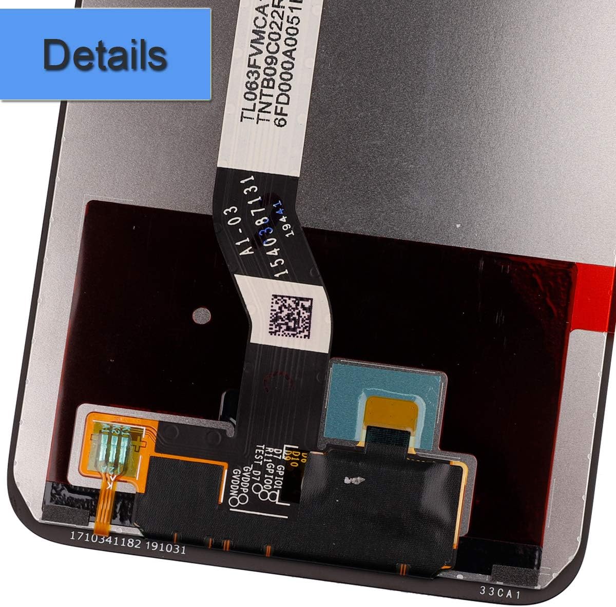 LCD Screen Compatible with Xiaomi Redmi Note 8 M1908C3JH M1908C3JG M1908C3JI LCD Touch Screen Display Assembly with Tools(Black)