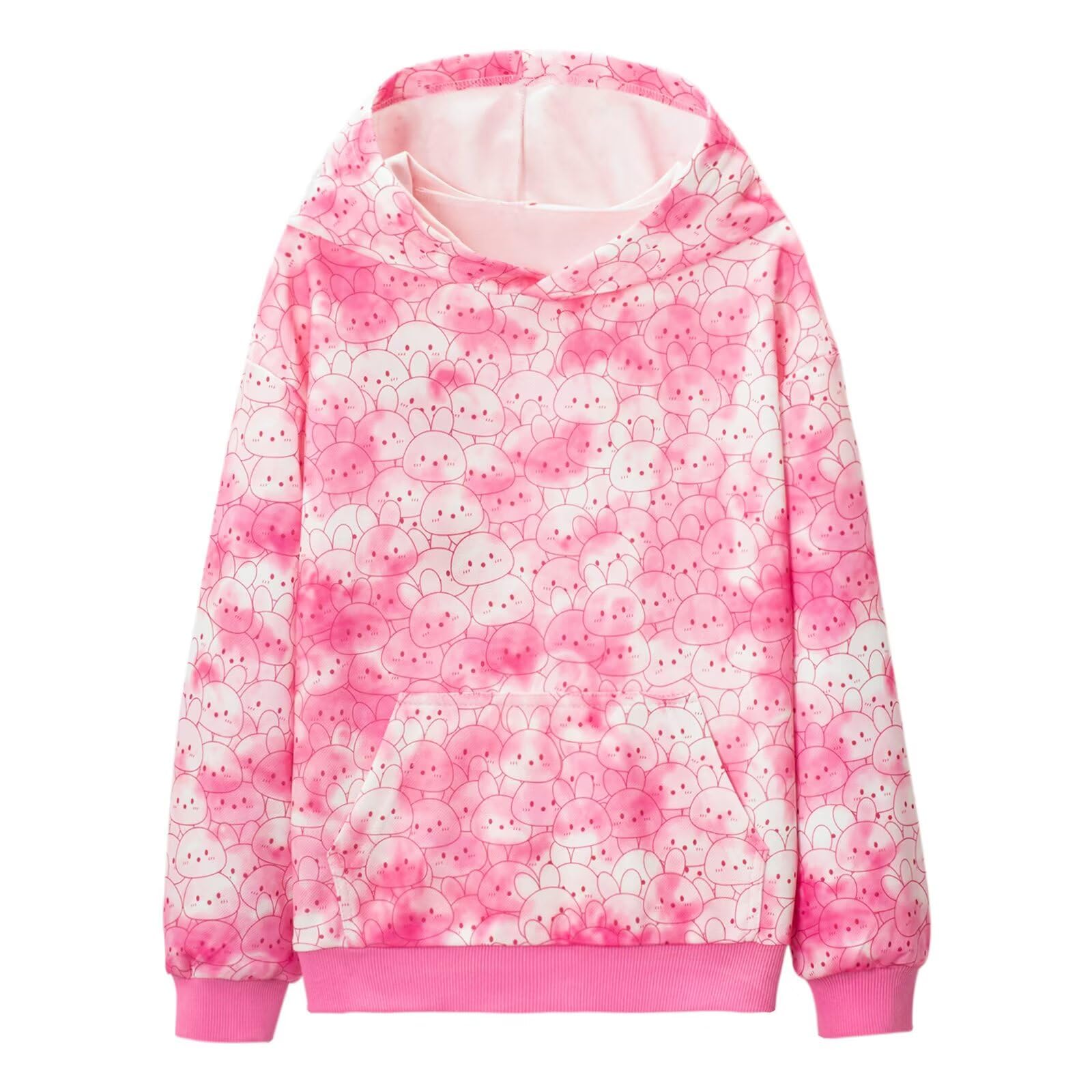 WELAKEN Girls and Toddlers' Pullover Printed Hoodie Sweatshirt with Kangaroo Pocket