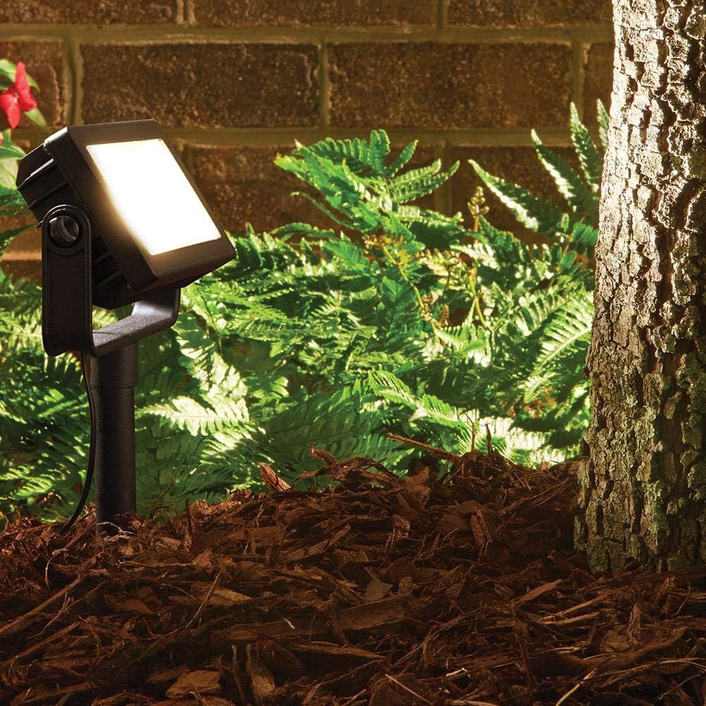 Buy 1 get 1 HB-101 Hampton Bay Low Voltage Black Outdoor Integrated LED Landscape Flood Light with 3 Levels of Intensity