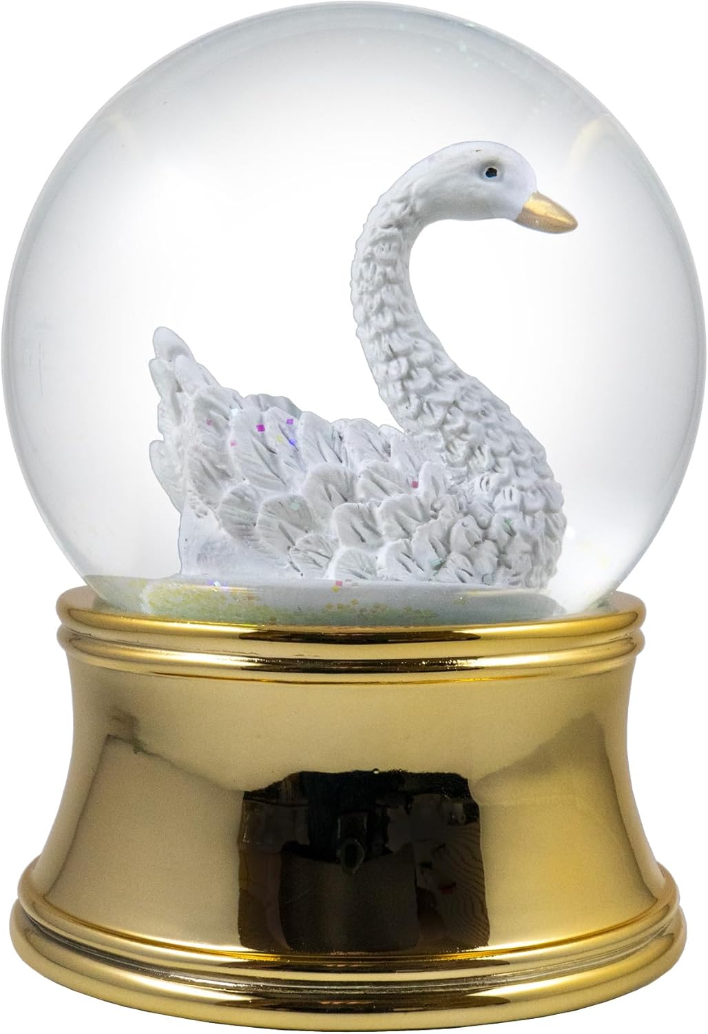 100mm Gold Swan Water Globe by The San Francisco Music Box Company