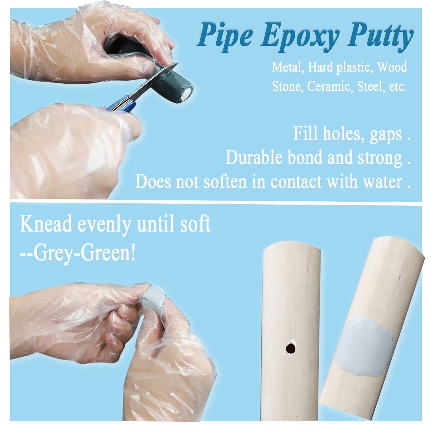 Epoxy Putty, Two Part Epoxy Putty, Used for Filling, Bonding and