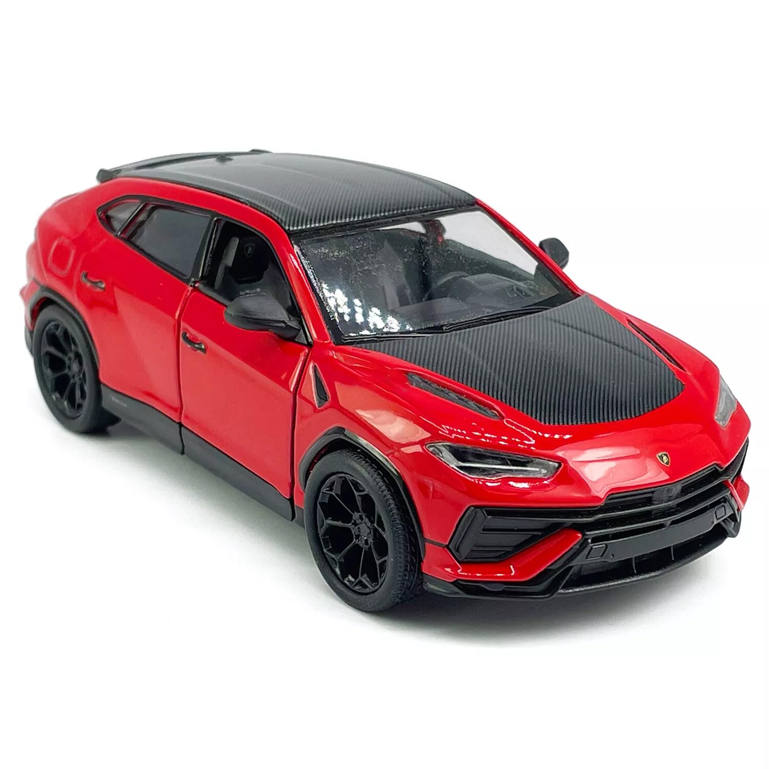 Easy Toys Model Car Compatible with Kinsmart Lamborghini Urus Performante - Scale Toy Car with Opening Doors - Cars modeling (Red)