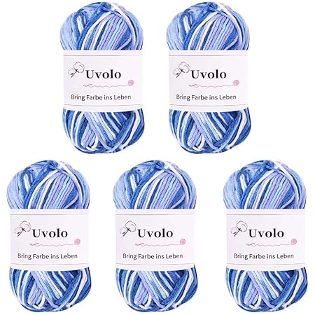 Ilauke Acrylgarn Set - 6 Farbverlauf Wollknäuel Mit Tragetasche