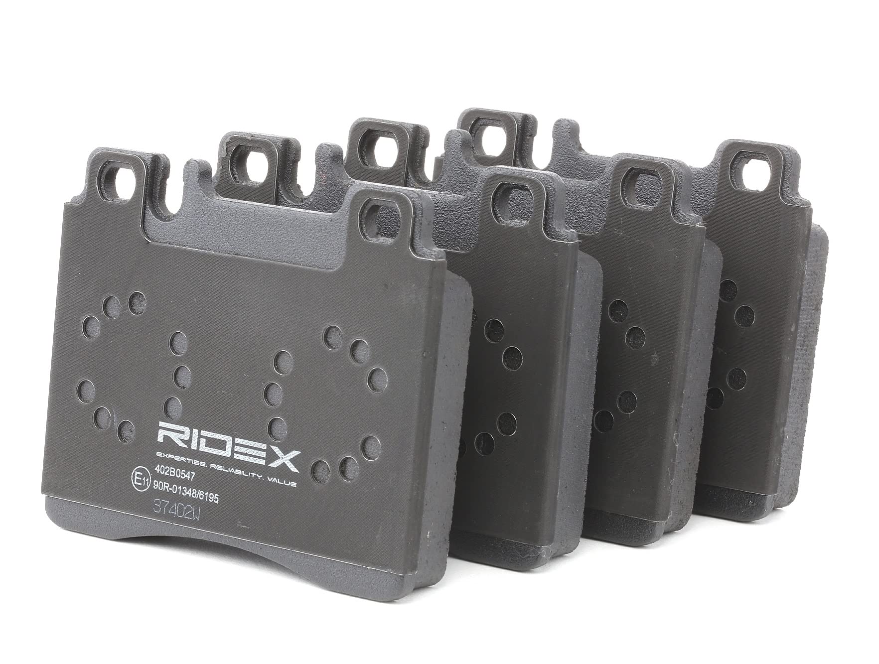RIDEX 402B0547 Juego para eje Juego de pastillas de freno Delantero Compatible con MERCEDES-BENZ Clase S Sedán W140
